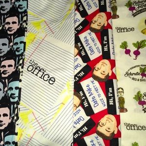 The Office TV show novelty FABRIC bundle lot sew